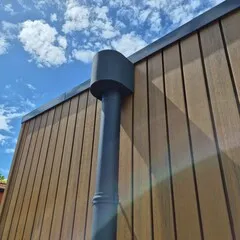 Kallos Aluminium vergaarbak Mini 80 mm P.10 antraciet (Prefa/Kallos)