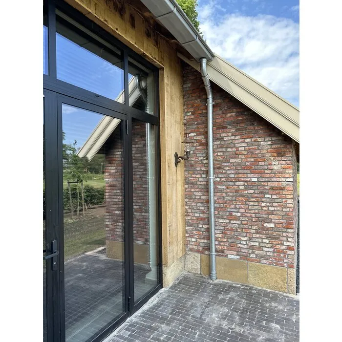 LORO-X Stalen regenpijp (ondereind) excl. rubber 80x500mm - Loromeij