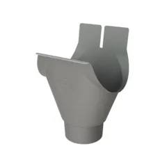 Prefa Aluminium trechteruitloop M333 100 mm - patinagrijs zinklook (Prefa)
