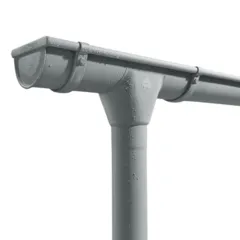 Prefa Aluminium dakgoot patinagrijs zinklook - mastgoot M333 - 3 meter (Prefa)