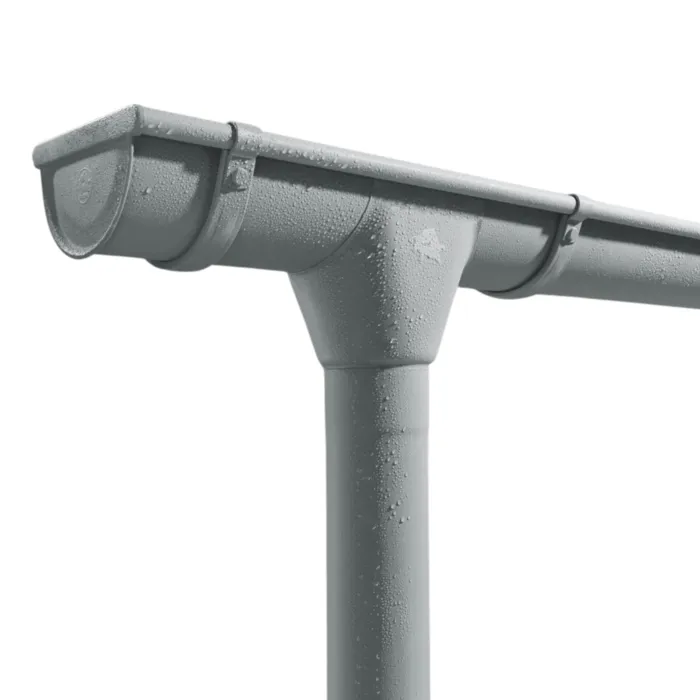 Prefa Aluminium dakgoot patinagrijs zinklook - mastgoot M333 - 3 meter (Prefa)