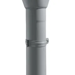 Prefa Aluminium regenpijp 100 mm patinagrijs zinklook - 3 meter (Prefa)