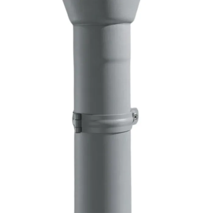 Prefa Aluminium regenpijp 100 mm patinagrijs zinklook - 3 meter (Prefa)
