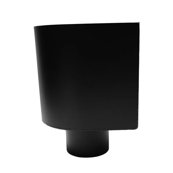 Kallos Aluminium vergaarbak Mini 80 mm P.10 zwart (Prefa / Kallos)