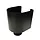 Vergaarbak mini 80 mm Ral-9005 fijnstructuur zwart