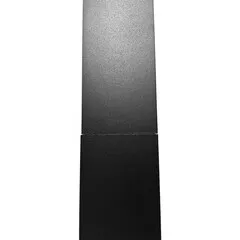 Kallos Aluminium regenpijp 80x80 mm vierkant zwart Ral-9005 fijnstructuur - 1 meter (Kallos 2,0 mm)