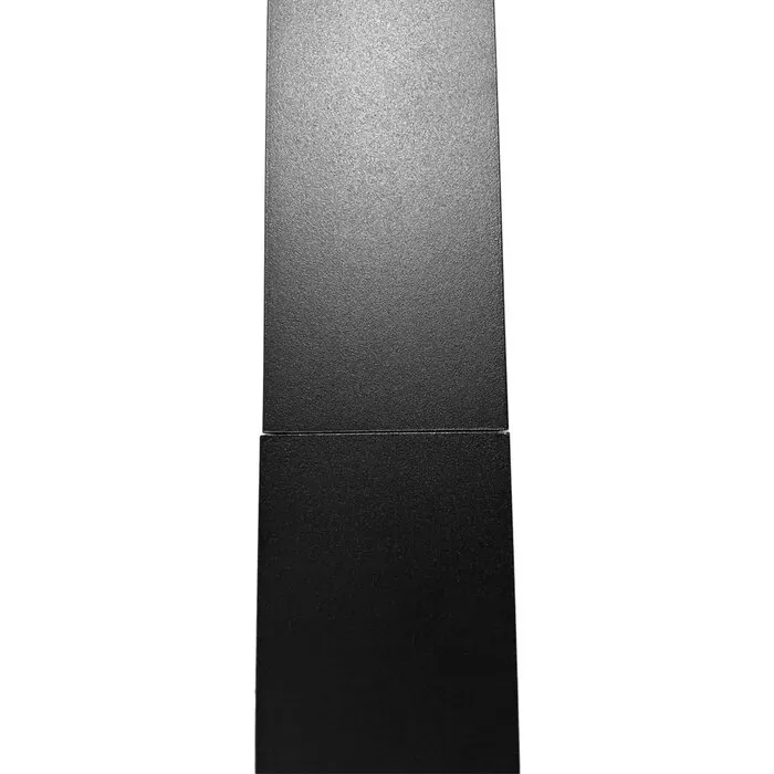 Kallos Aluminium vierkante regenpijp 80x80 mm 1 meter inwendige verbinding - Ral-9005 fijnstructuur