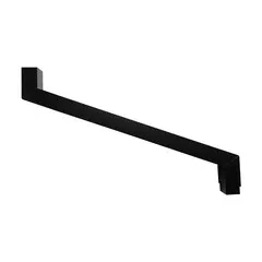 Kallos Aluminium sprongstuk 80x80 mm vierkant, set 2 bochten incl. spie, sprong max 101 cm - antraciet RAL 7021 fijnstructuur (Kallos 2,0 mm)