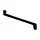 Aluminium sprongstuk 80x80 mm vierkant, set 2 bochten incl. spie, sprong max 101 cm - antraciet RAL 7021 fijnstructuur (Kallos 2,0 mm)