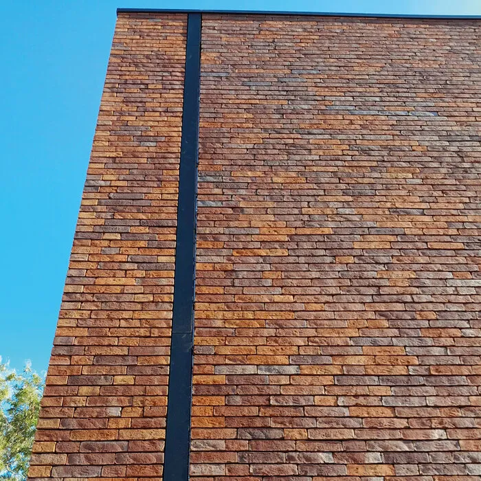 Kallos Aluminium vierkante regenpijp 80x80 mm 3 meter inwendige verbinding Ral-7021 fijnstructuur