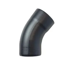 Kallos Aluminium bocht 40 graden 80 mm rond - antraciet RAL 7021 fijnstructuur (Kallos 0,7 mm)