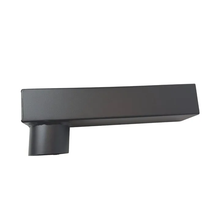 Kallos Aluminium stadsuitloop 60x100 mm passend in 80 mm rond - antraciet RAL 7021 fijnstructuur (Kallos 2,0 mm)
