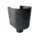 Aluminium vergaarbak mini 80 mm in Ral-7021 fijnstructuur