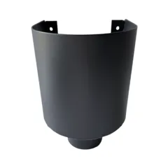 Kallos Aluminium vergaarbak Mini 80 mm rond - antraciet RAL 7021 fijnstructuur (Kallos 2,0 mm)