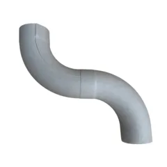 Prefa Aluminium bocht 85 graden 100 mm - patinagrijs zinklook (Prefa)