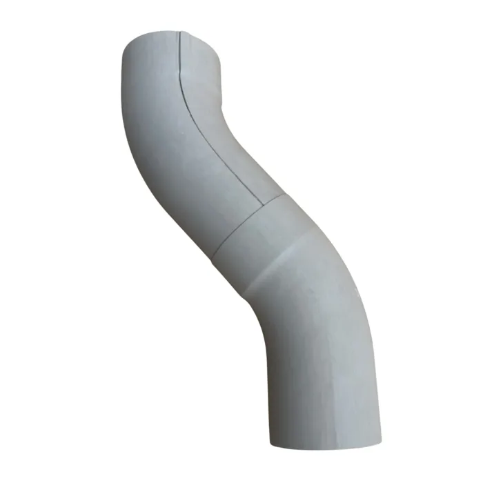 Prefa Aluminium bocht 40 graden 100 mm - patinagrijs zinklook (Prefa)