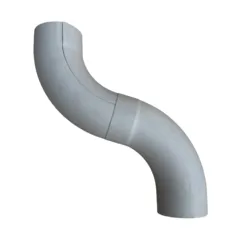 Prefa Aluminium bocht 72 graden 100 mm - patinagrijs zinklook (Prefa)
