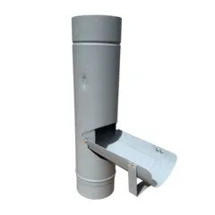 Prefa Aluminium regentonklep 100 mm - patinagrijs zinklook (Prefa)