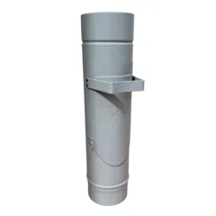 Prefa Aluminium regentonklep 100 mm - patinagrijs zinklook (Prefa)