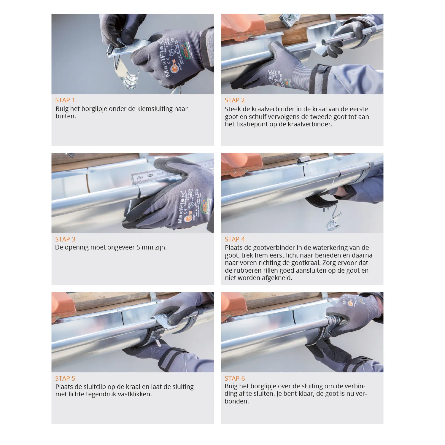 Gromo Zinken dakgootverbinder mastgoot M280 Profi - zonder solderen (Zambelli)
