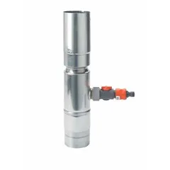 Rheinzink Zinken hemelwateropvang 80 mm rond met Gardena-aansluiting (Rheinzink)