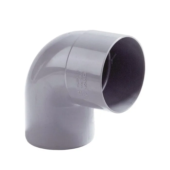 Bocht PVC 80mm rond 87.5gr mof