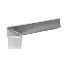 Nedzink Zinken stadsuitloop 60x80 mm naar passend in 80x80 mm vierkant - lengte 300 mm (NedZink)