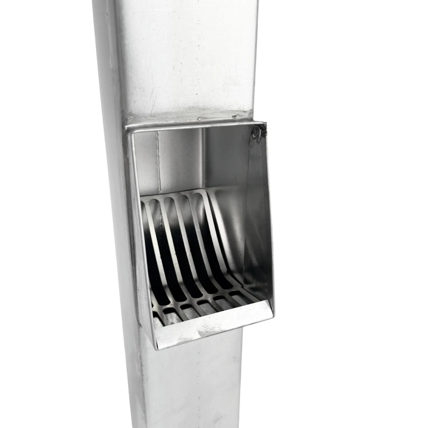 Nedzink Bladafscheider zink 80x80 mm vierkant + rooster