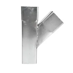 Nedzink Zinken T-stuk 80x80 mm vierkant 45 graden (NedZink)