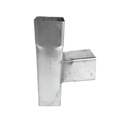Nedzink Zinken T-stuk 80x80 mm vierkant 85 graden (NedZink)