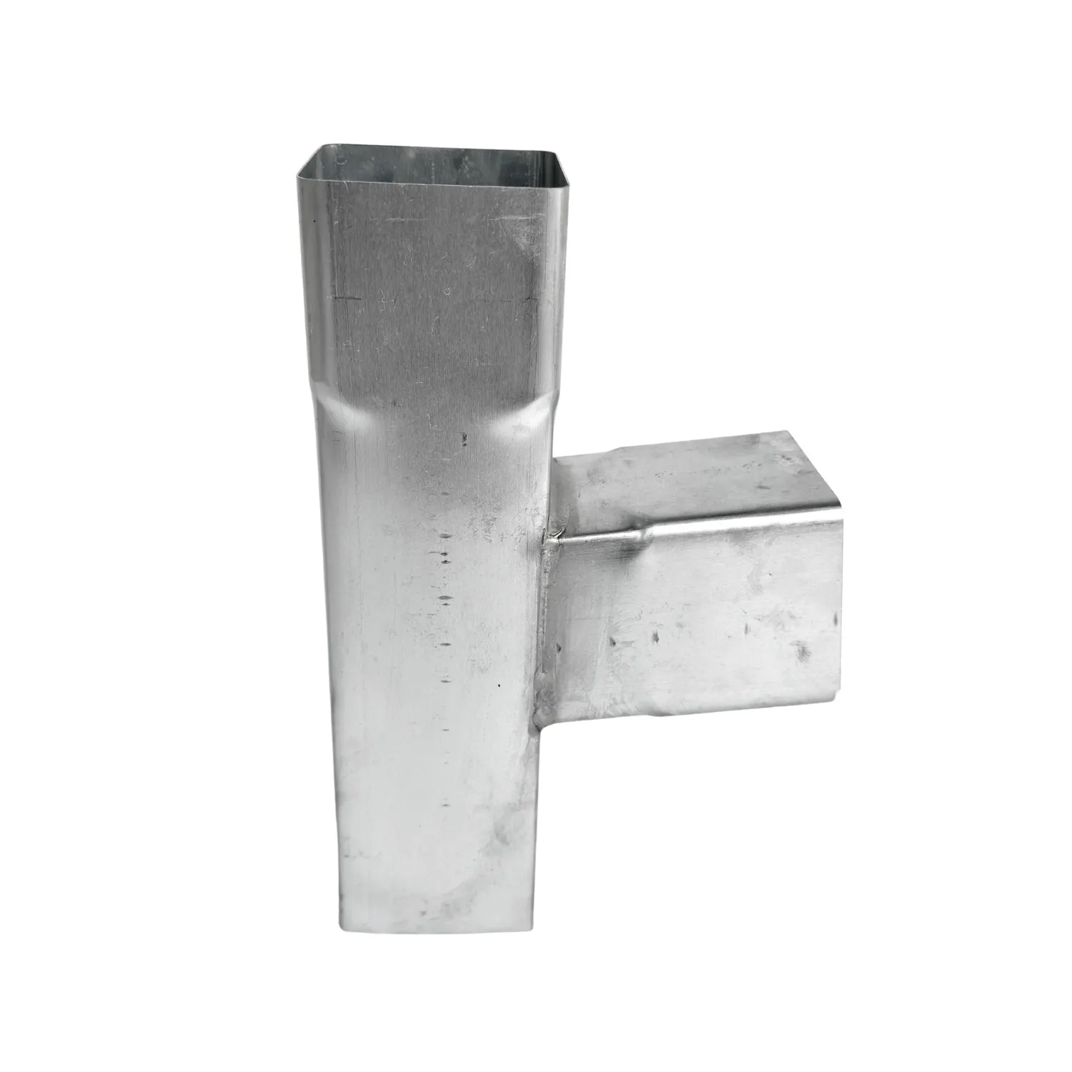 Nedzink T-stuk zink 80x80 mm vierkant 85 graden