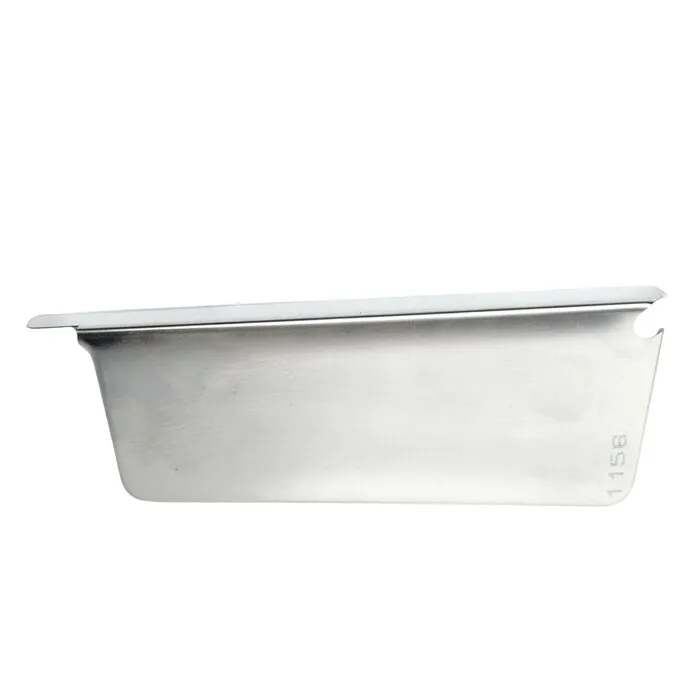 Nedzink Kopschot zonder kraal rechts / Separatieschot bakgoot B44 links