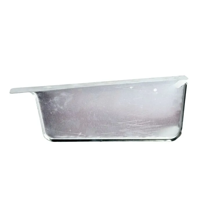 Nedzink Kopschot zonder kraal links / Separatieschot bakgoot B37 rechts