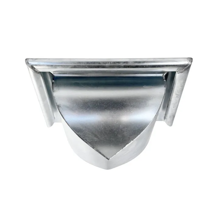 Kopschot mastgoot M37 met kraal. halfrond bolvormig. links & rechts te monteren