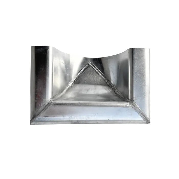 Nedzink Kopschot mastgoot M30 met kraal. halfrond bolvormig. links & rechts te monteren