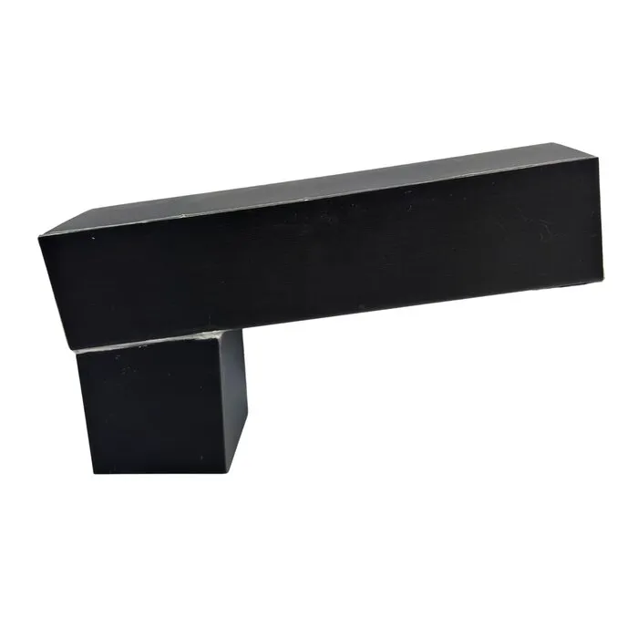 Nedzink Zinken stadsuitloop 60x100 mm naar 78x78 mm vierkant zwart Noir (NedZink)