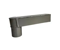 Nedzink Stadsuitloop 60x80 naar 80 mm grijs Nova | NedZink