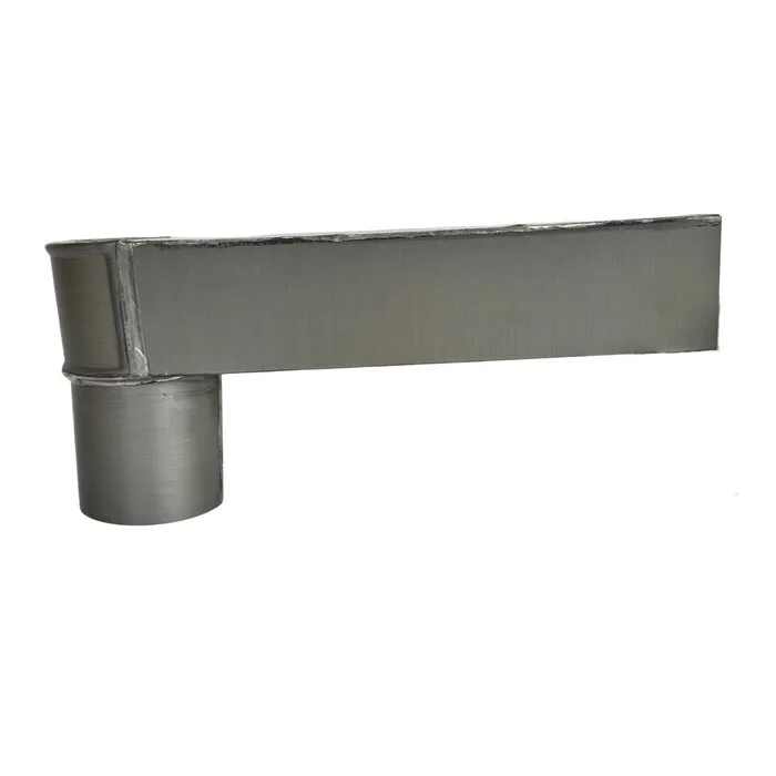 Nedzink Zinken stadsuitloop 60x80 mm naar 80 mm rond grijs Nova - 330 mm lang (NedZink)