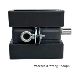 Nedzink Zinken wrong 80x80 mm zwart Noir (NedZink)