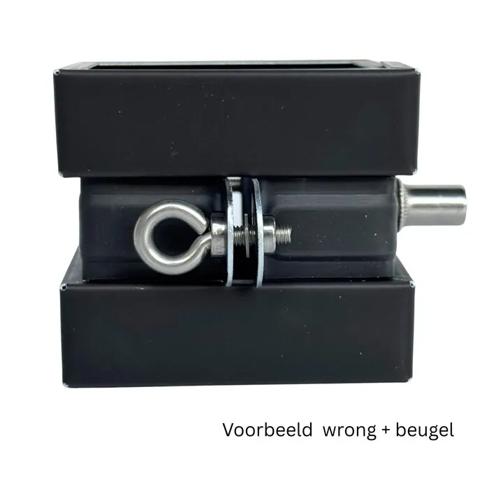 Nedzink Wrong zink 80x80 mm - Noir antraciet/zwart