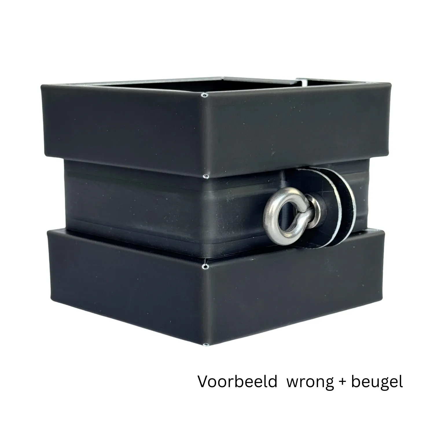 Nedzink Zinken wrong 80x80 mm zwart Noir (NedZink)