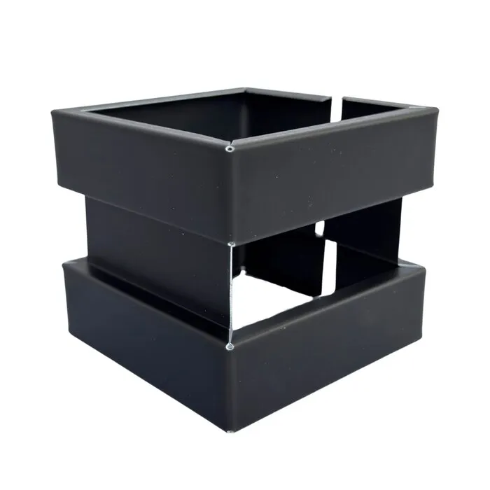 Nedzink Wrong zink 80x80 mm - Noir antraciet/zwart