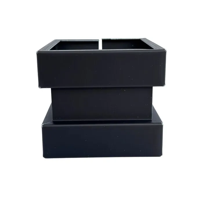 Nedzink Wrong zink 80x80 mm - Noir antraciet/zwart