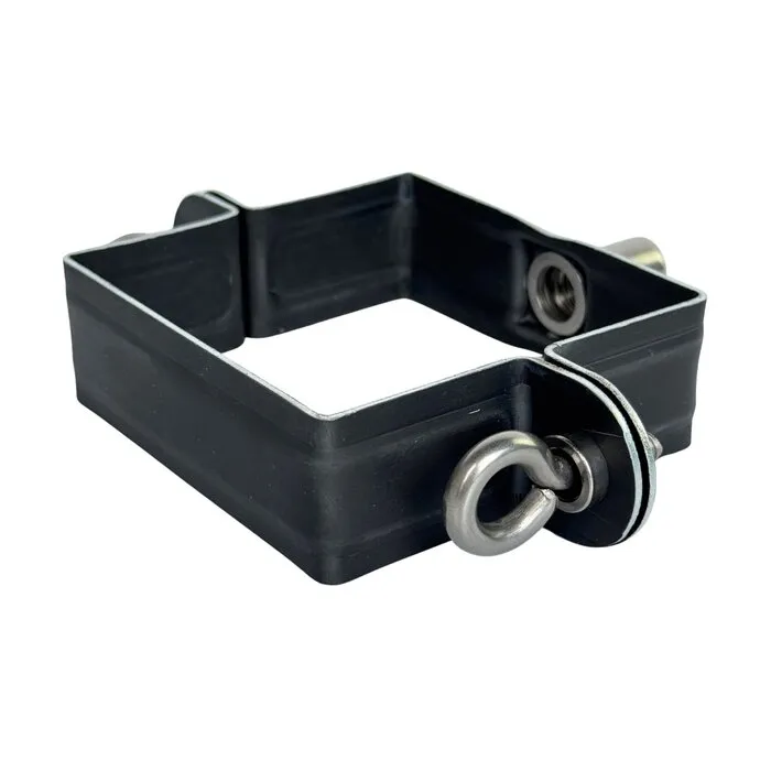 Nedzink Scharnierpijpbeugel 80x80 mm M80 - Noir antraciet/zwart