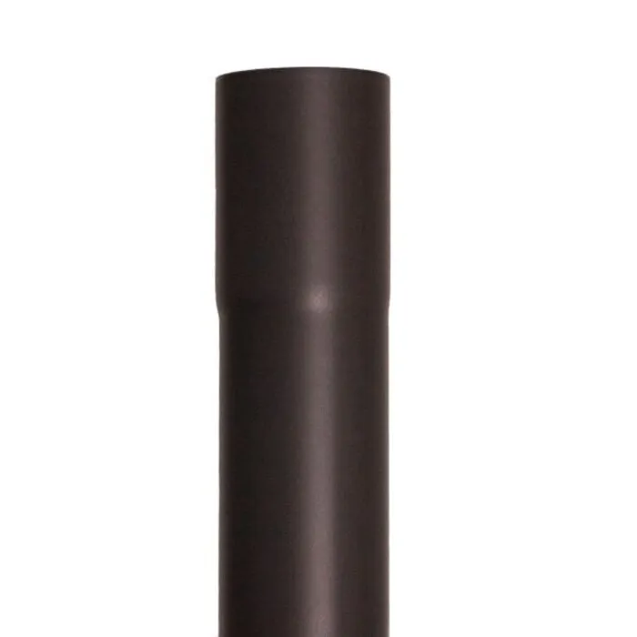 Nedzink Regenpijp zink 80 mm 2 meter 0.70mm - Noir antraciet/zwart
