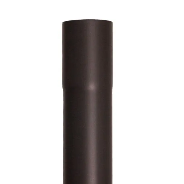 Nedzink Regenpijp zink 80 mm 2 meter 0.70mm - Noir antraciet/zwart