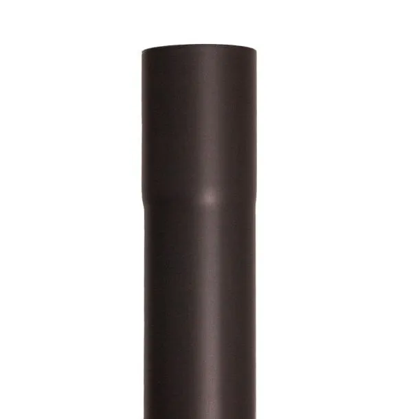 Nedzink Zinken regenpijp gelast 80 mm rond zwart Noir - 2 meter (NedZink 0,70 mm)