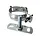 Zinken regenpijpbeugelset 80 mm M10 - set met montage-opties