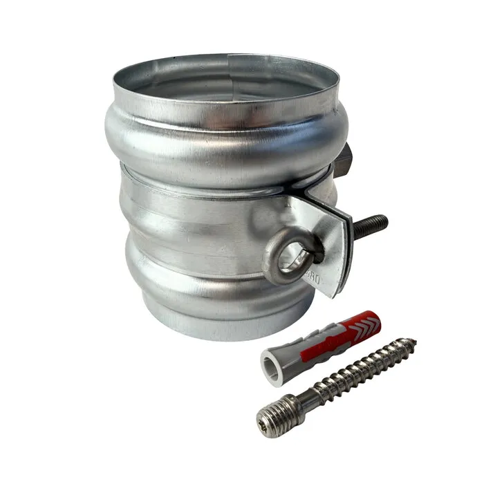 Nedzink Zinken regenpijpbeugelset 80 mm M10 - set met montage-opties
