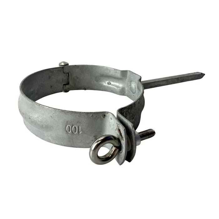 Scharnierpenbeugel 100 mm gegalv. (STANDAARD)